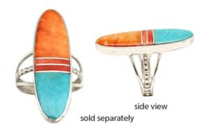 Spiny Oyster Inlay Women's Ring