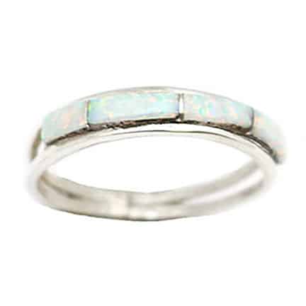 Opal Inlay Women's Ring
