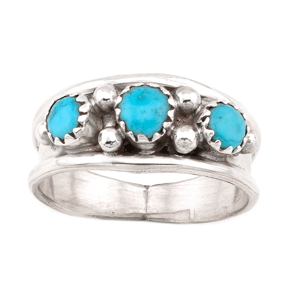 3 stone Turquoise Ring