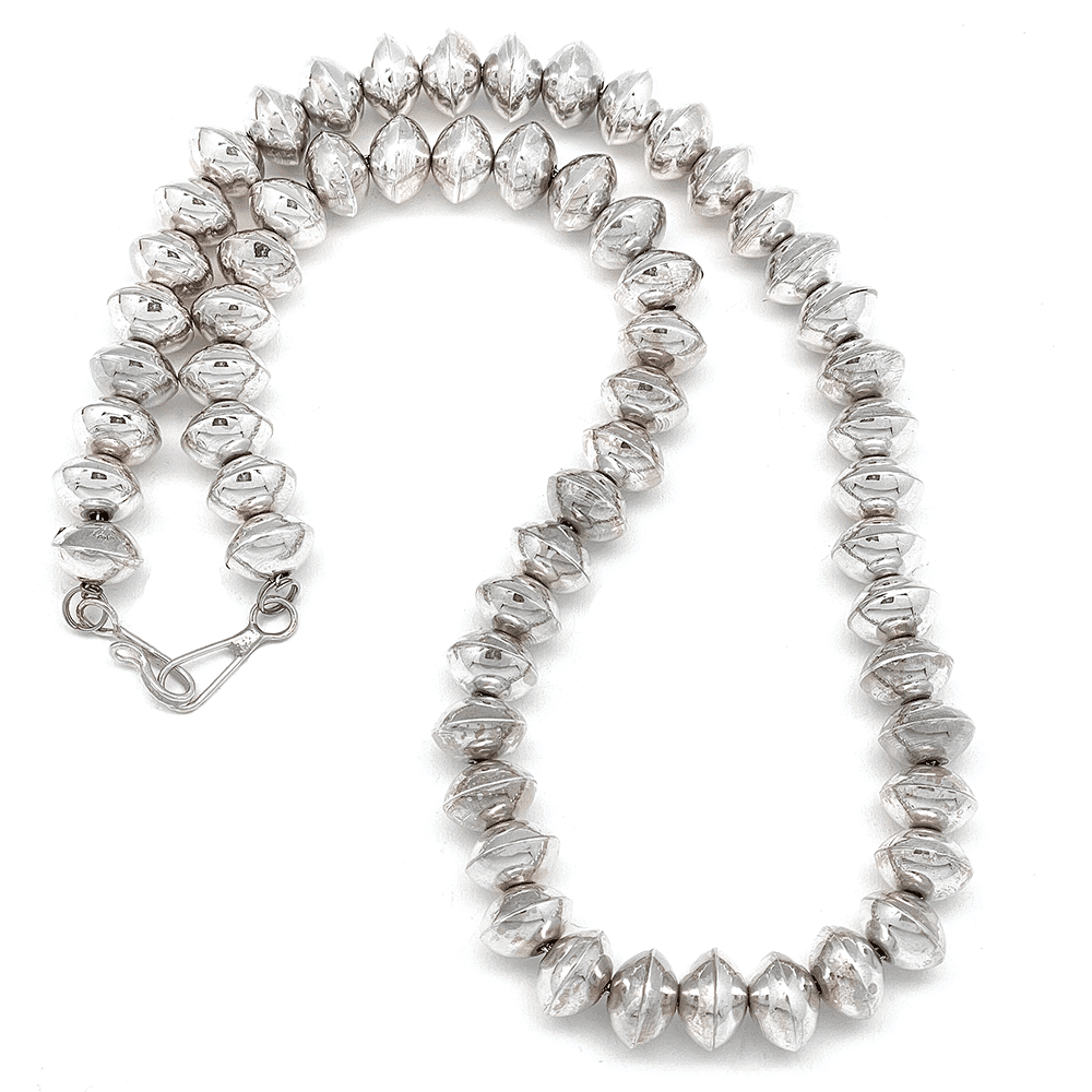 Silver Navajo Pearl Necklace