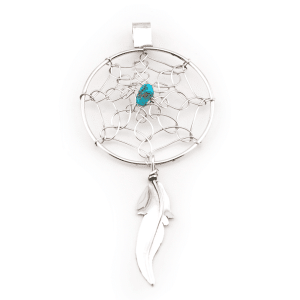 Turquoise Dreamcatcher Pendant