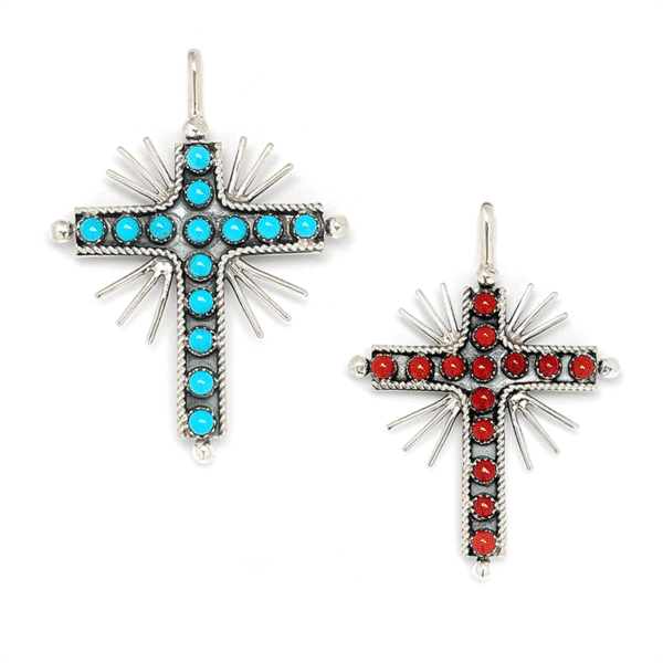 Turquoise And Coral Buckle