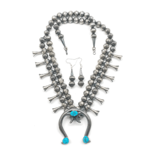 Turquoise Squash Blossom Set