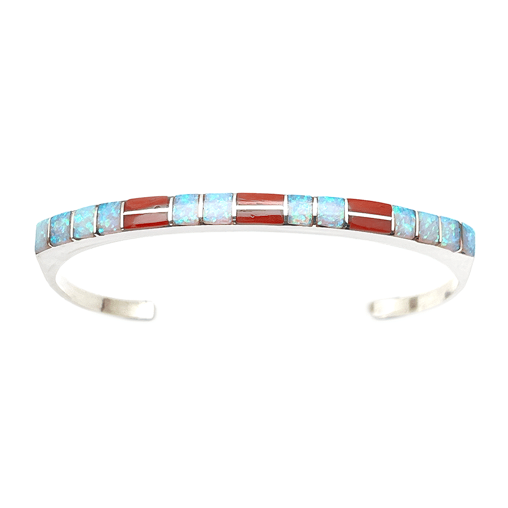 Zuni Opal and Turquoise Bracelet