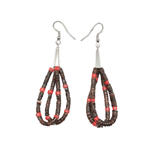 Double Loop Heishi Earrings