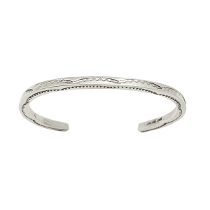 Silver Stamped Bracelet