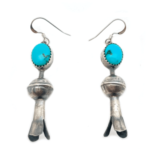 Turquoise Blossom Dangle Earrings