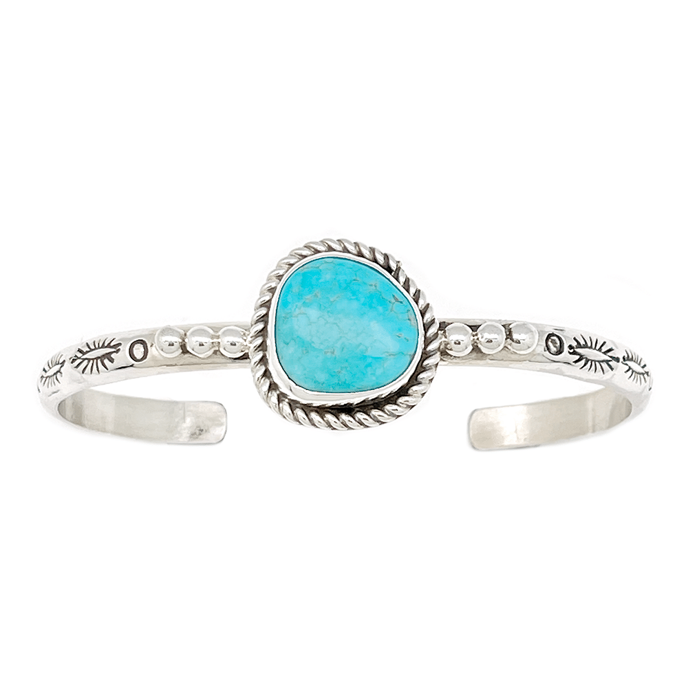 Turquoise Stamped Bracelet
