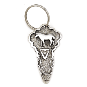 Silver Cast Horse Key Ring