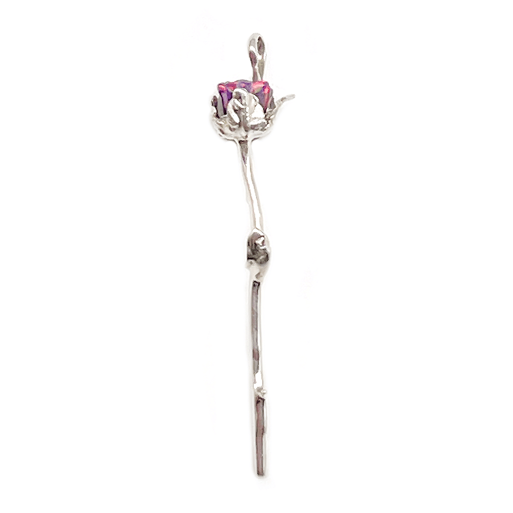 Opal Rose Pendant