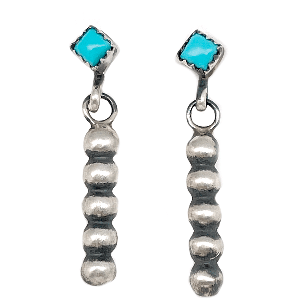 Sterling Silver Turquoise Dangle Earrings