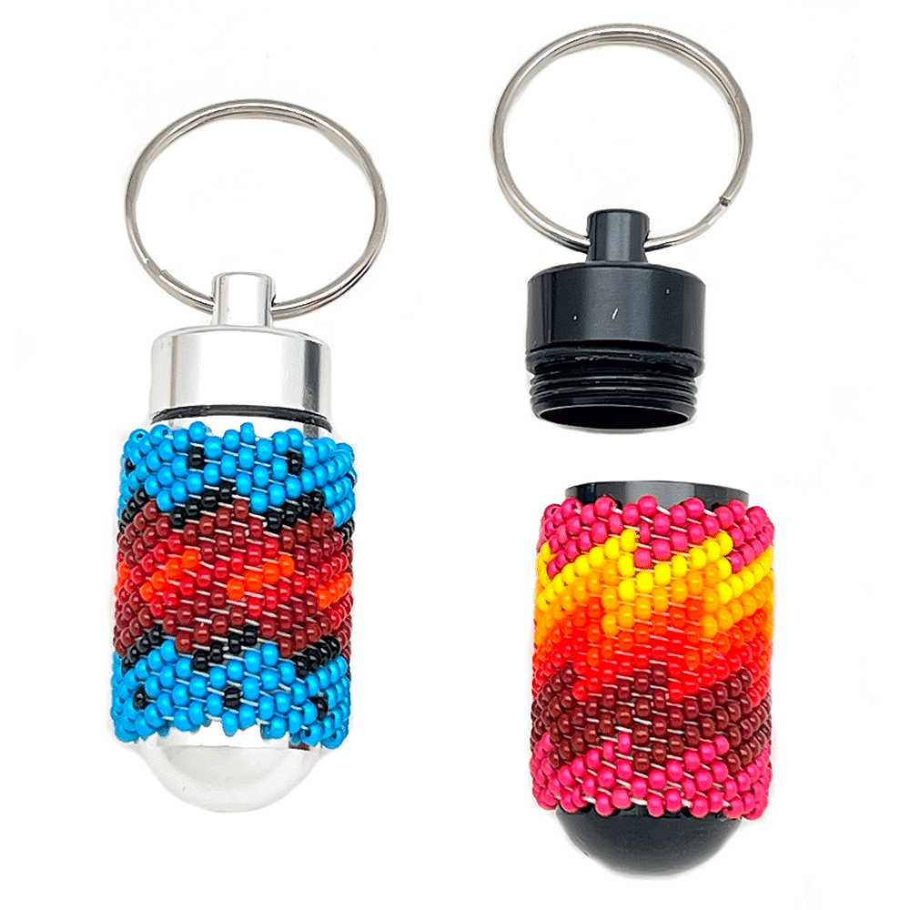 Beaded Pill / Medicine Bottle