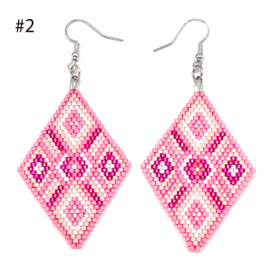 Beaded Diamond Earrings