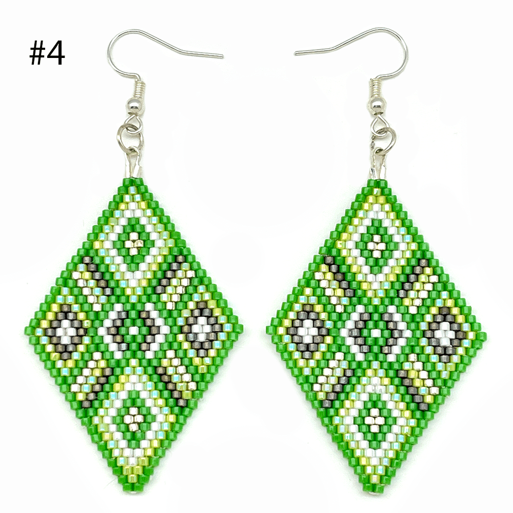Beaded Diamond Earrings - Image 2