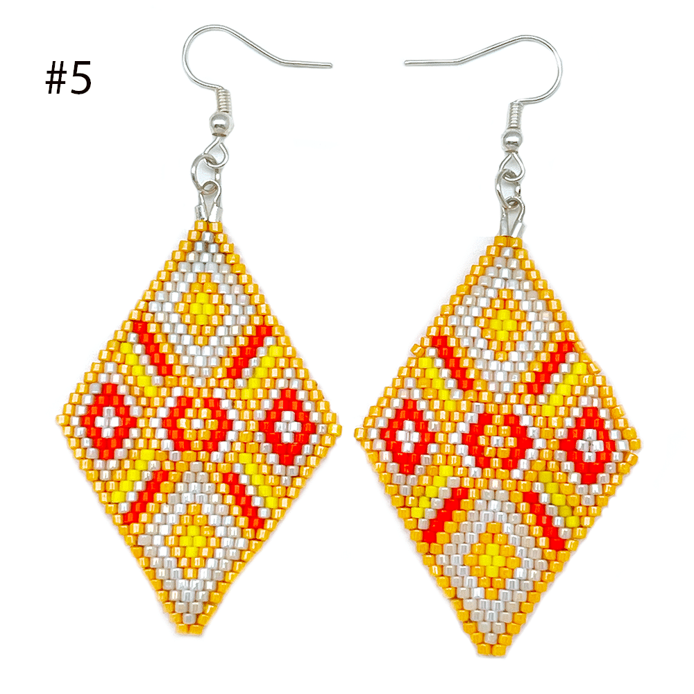 Beaded Diamond Earrings - Image 3