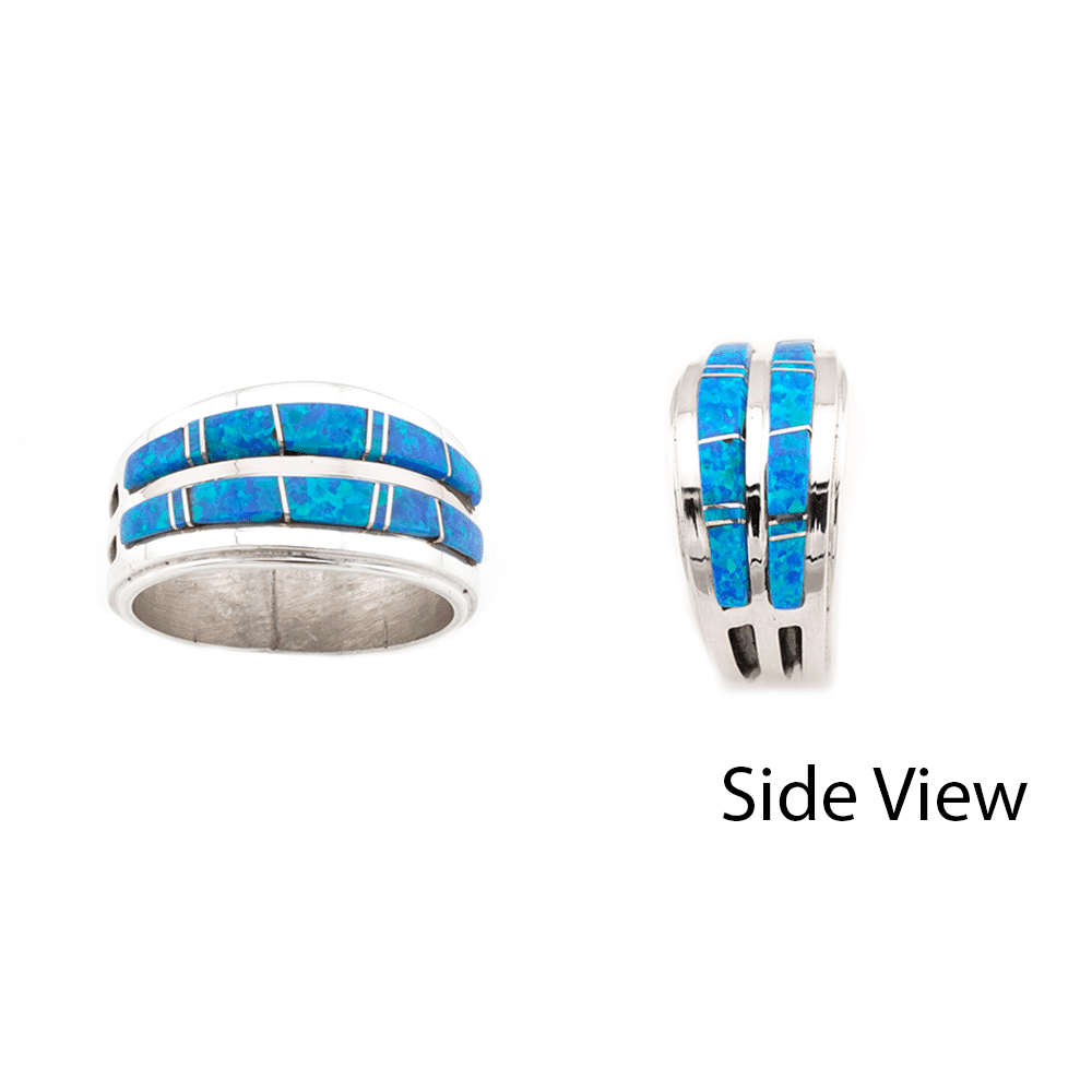 Two Row Inlay Ring