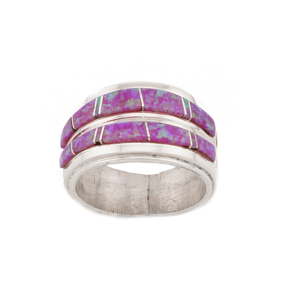 Two Row Inlay Ring