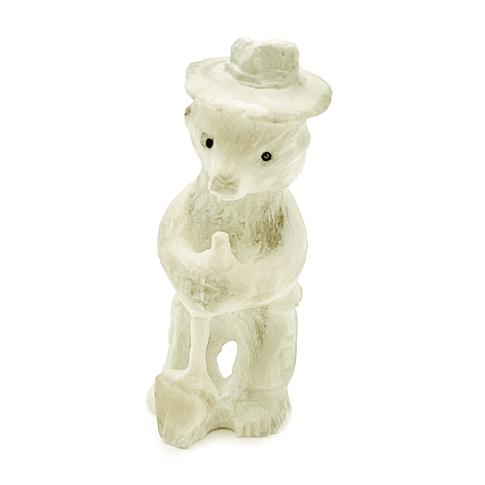 Carved Antler Bear Fetish