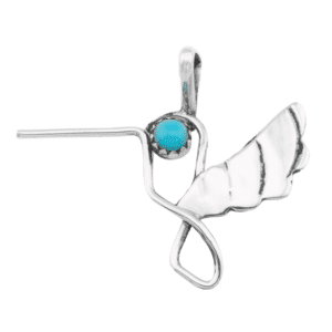 Hummingbird Turquoise Pendant
