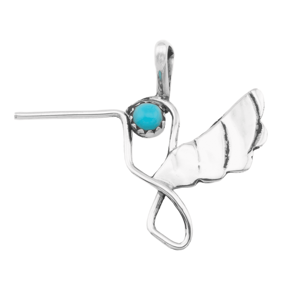 Hummingbird Turquoise Pendant