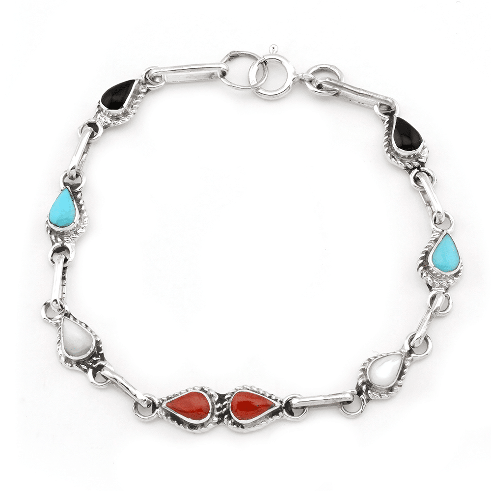 Multi Color Link Bracelet