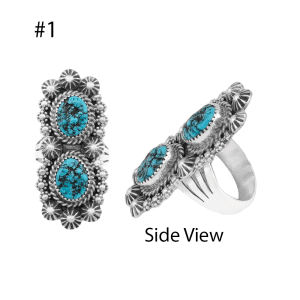 Two Turquoise Women's Ring