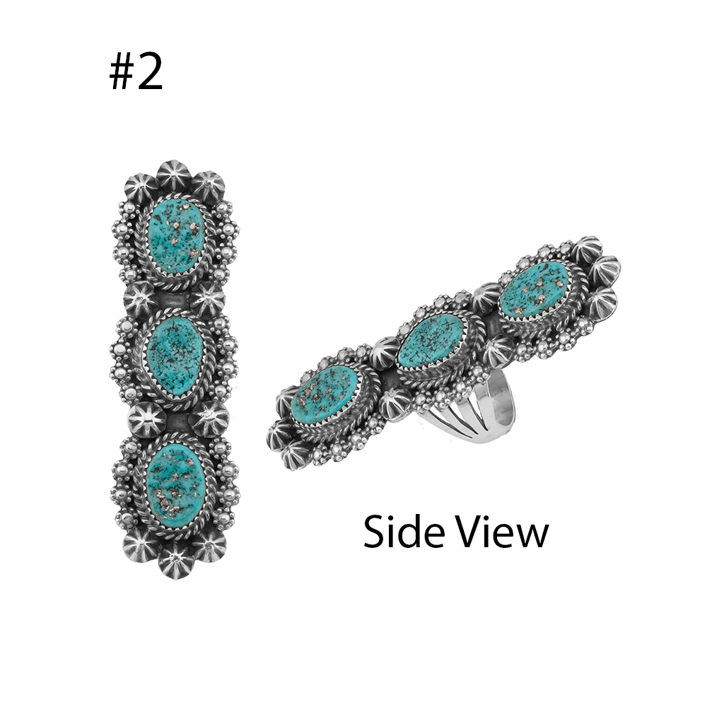 Turquoise Ladies Ring - Image 2