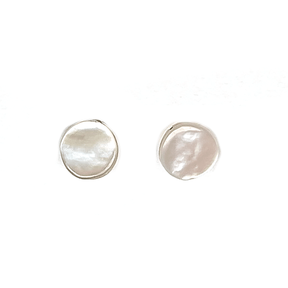 Zuni Pink Shell Post Earrings - Image 2