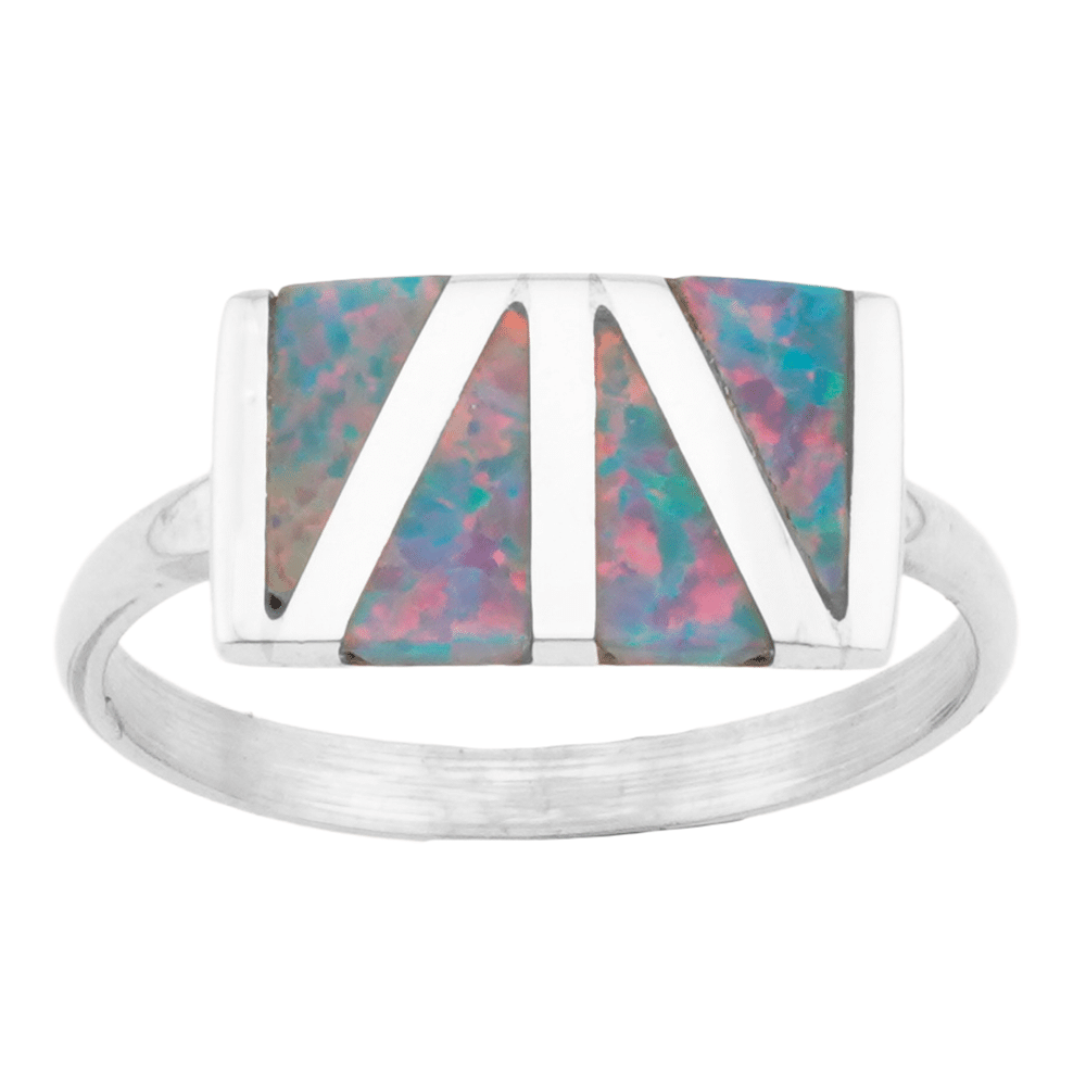 Zuni Inlay Opal Rings - Image 2