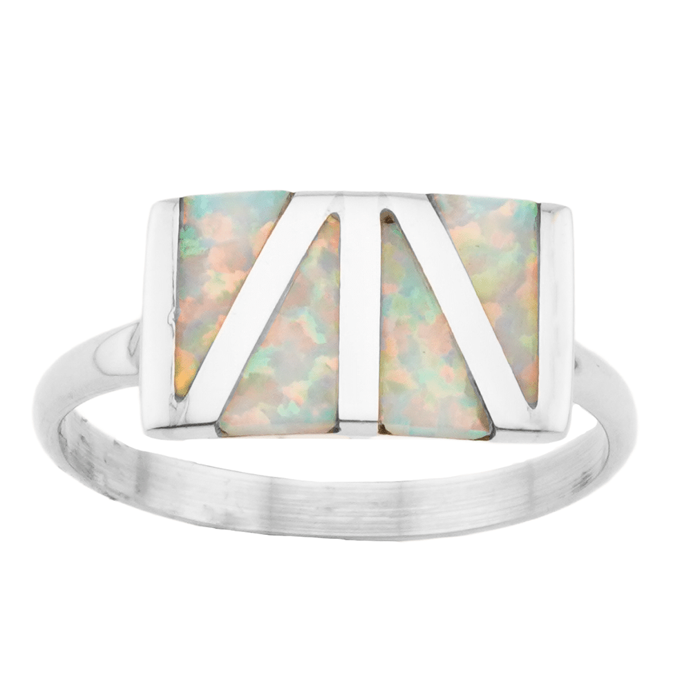 Zuni Inlay Opal Rings - Image 3