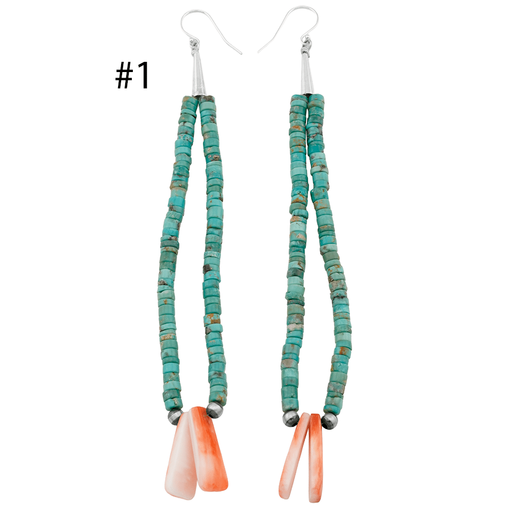 Assorted Turquoise Strung Earrings