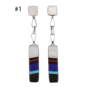 Zuni Multi Color Inlay Earring