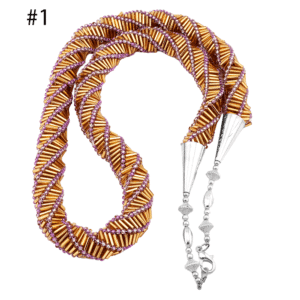 Seed And Tube Bead Necklace