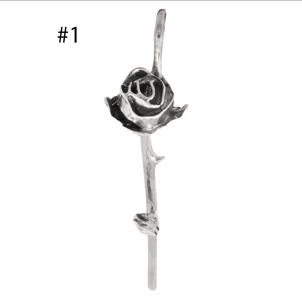 Silver Flower with Stem