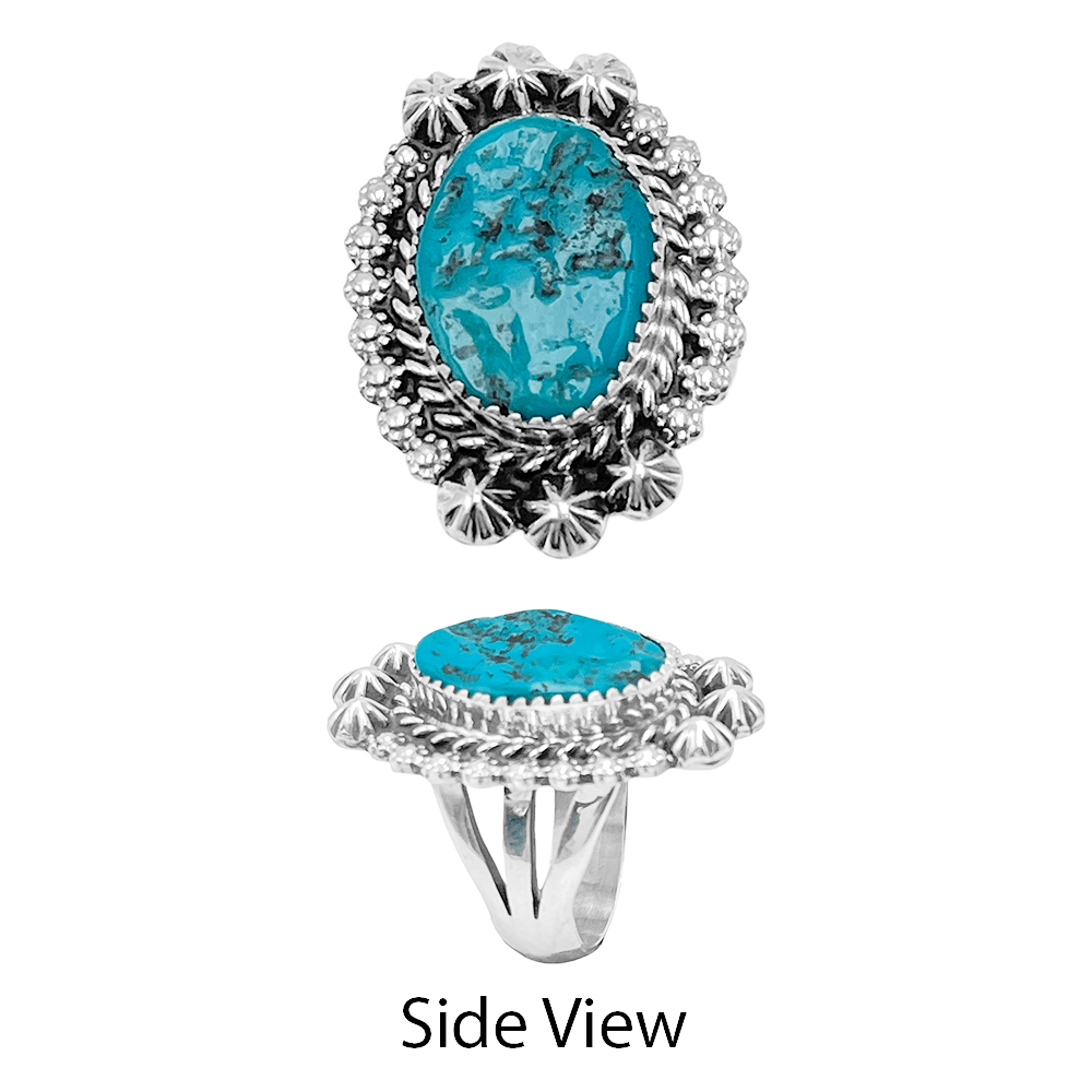 Kingman Turquoise Ladies Ring