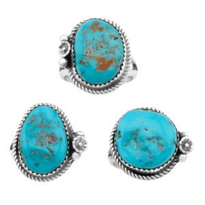 Turquoise with Flower Ring