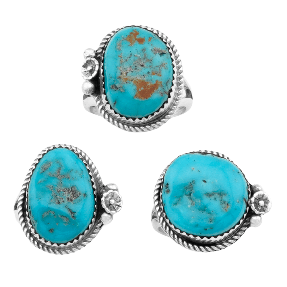 Turquoise with Flower Ring