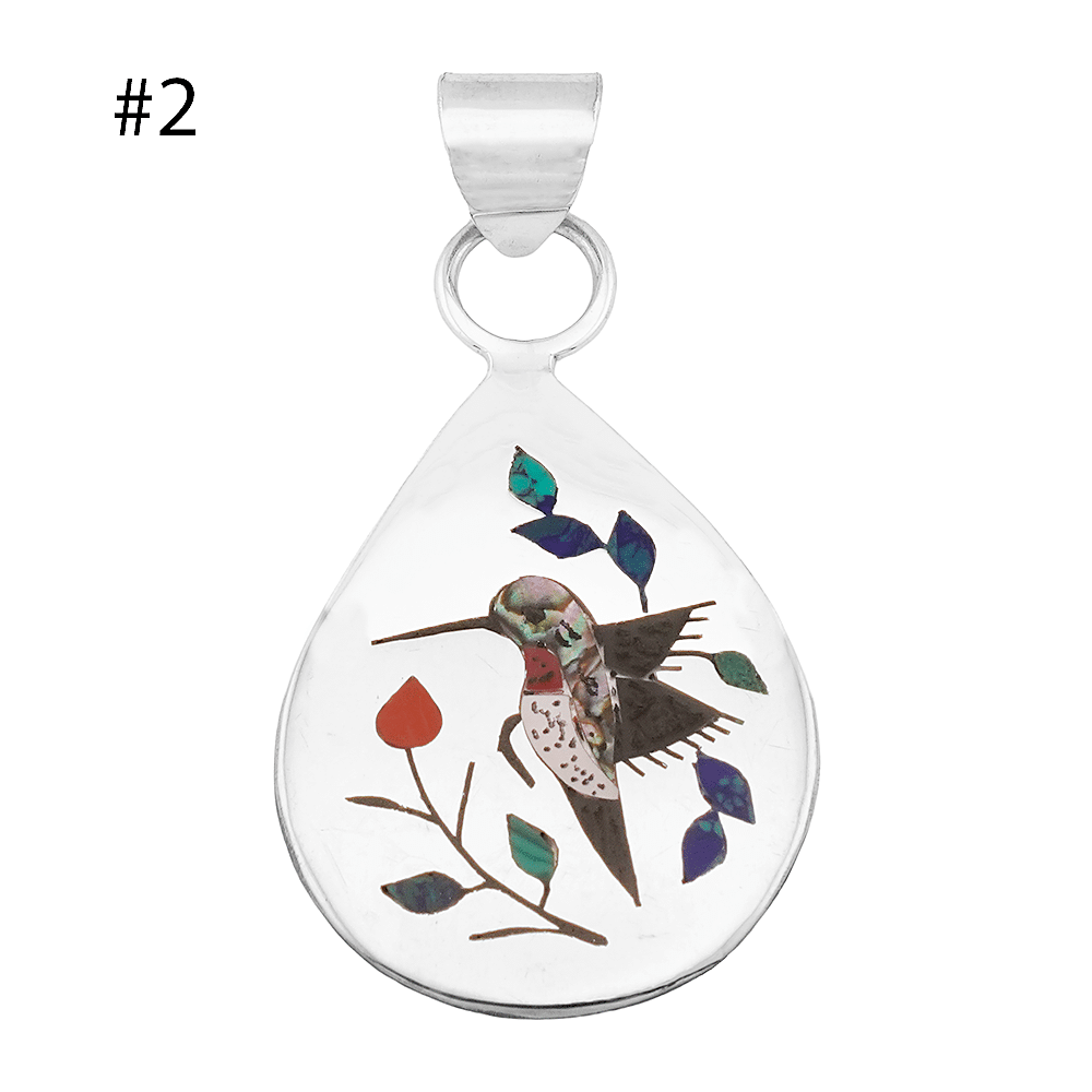 Inlay Hummingbird Pendants - Image 2