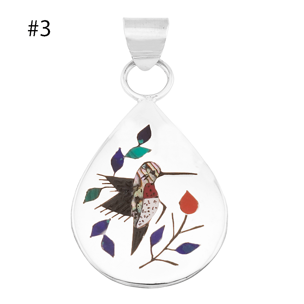 Inlay Hummingbird Pendants - Image 3