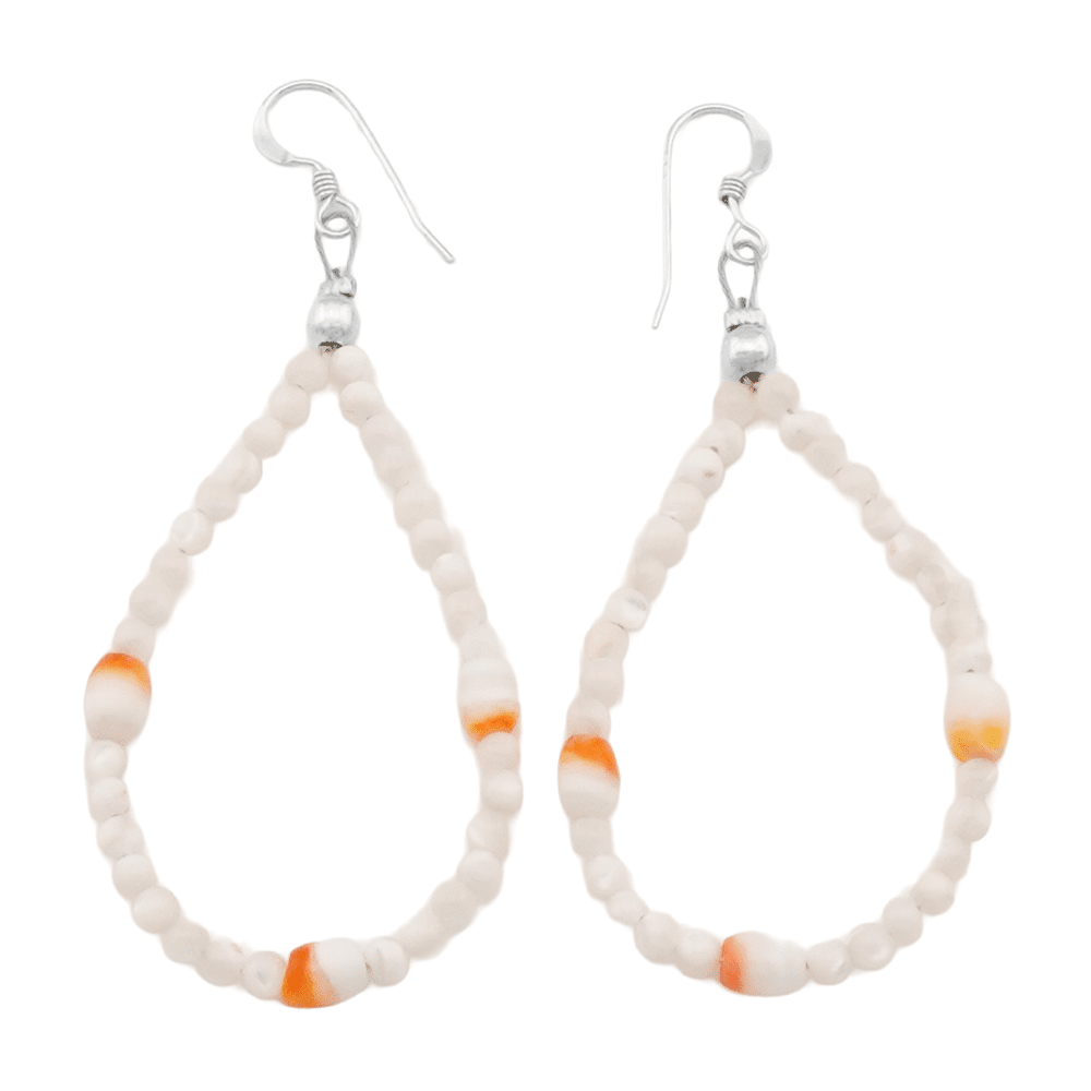 Spiny Oyster and Mother of Pearl Earring