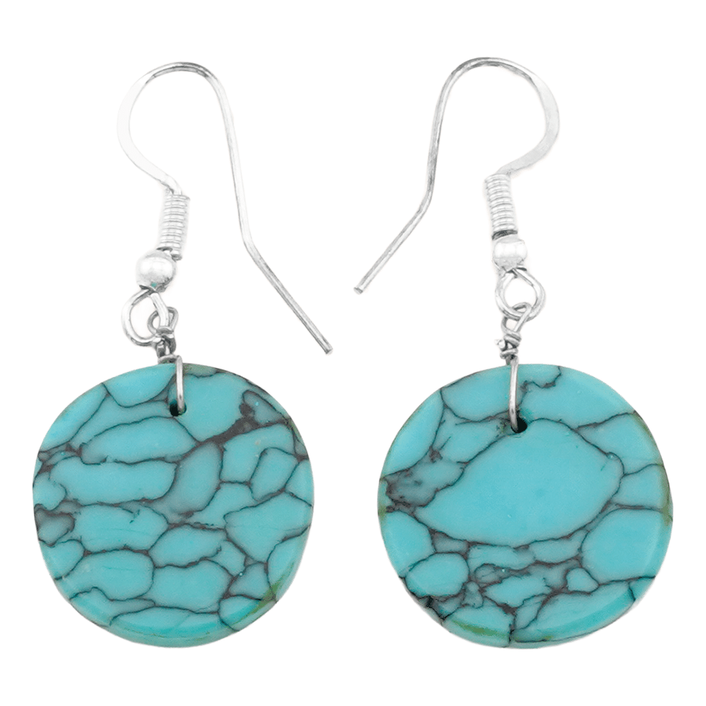 Turquoise Slab Earrings