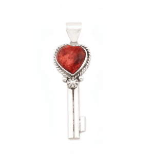Spiny Oyster Key to My Heart Pendant