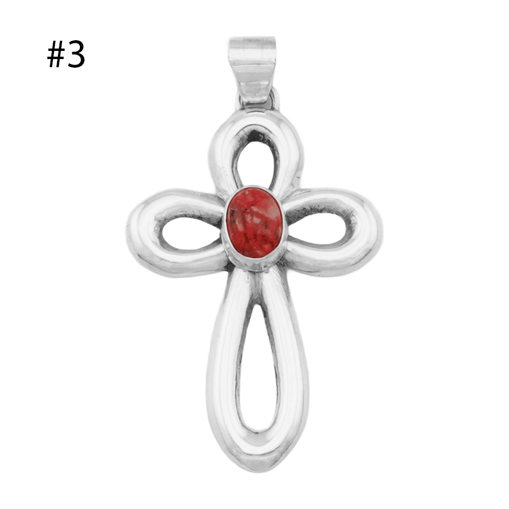 Spiny Oyster Cross Pendant - Image 2