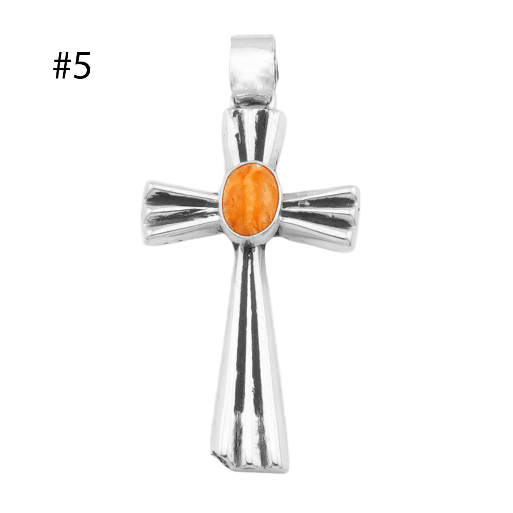 Spiny Oyster Cross Pendant - Image 3