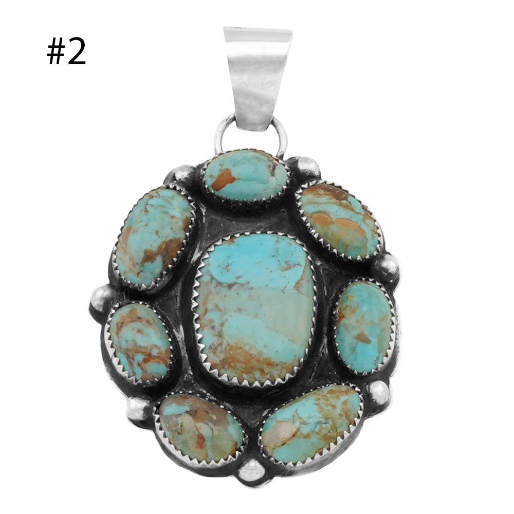 Turquoise Cluster Pendant - Image 2