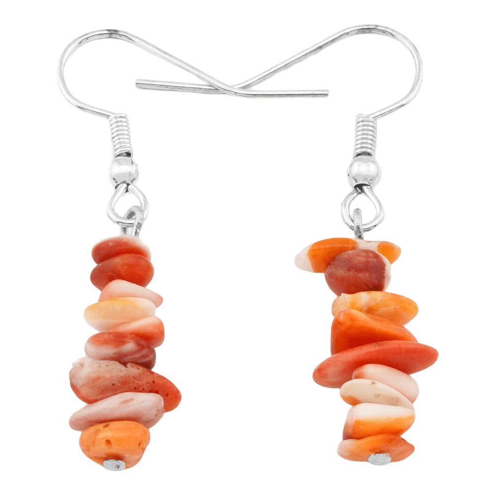 Spiny Oyster Dangle Earrings