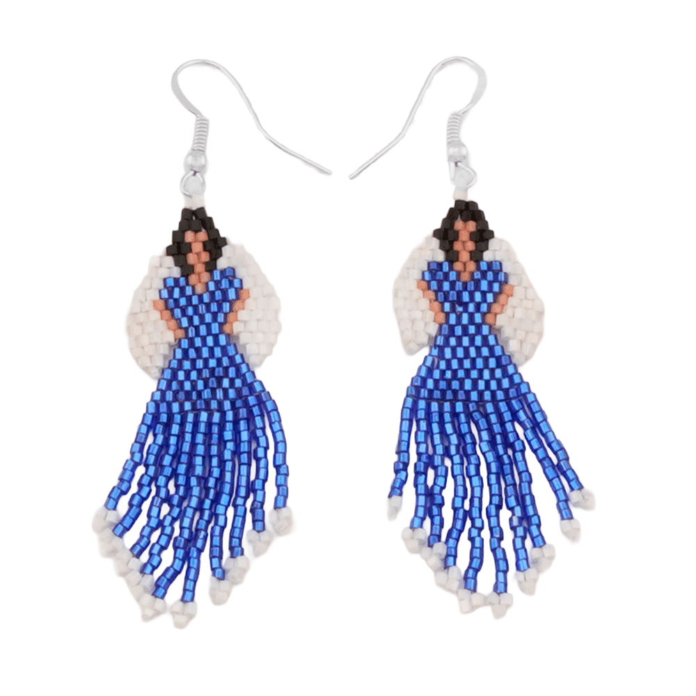 Beaded Angel Earring