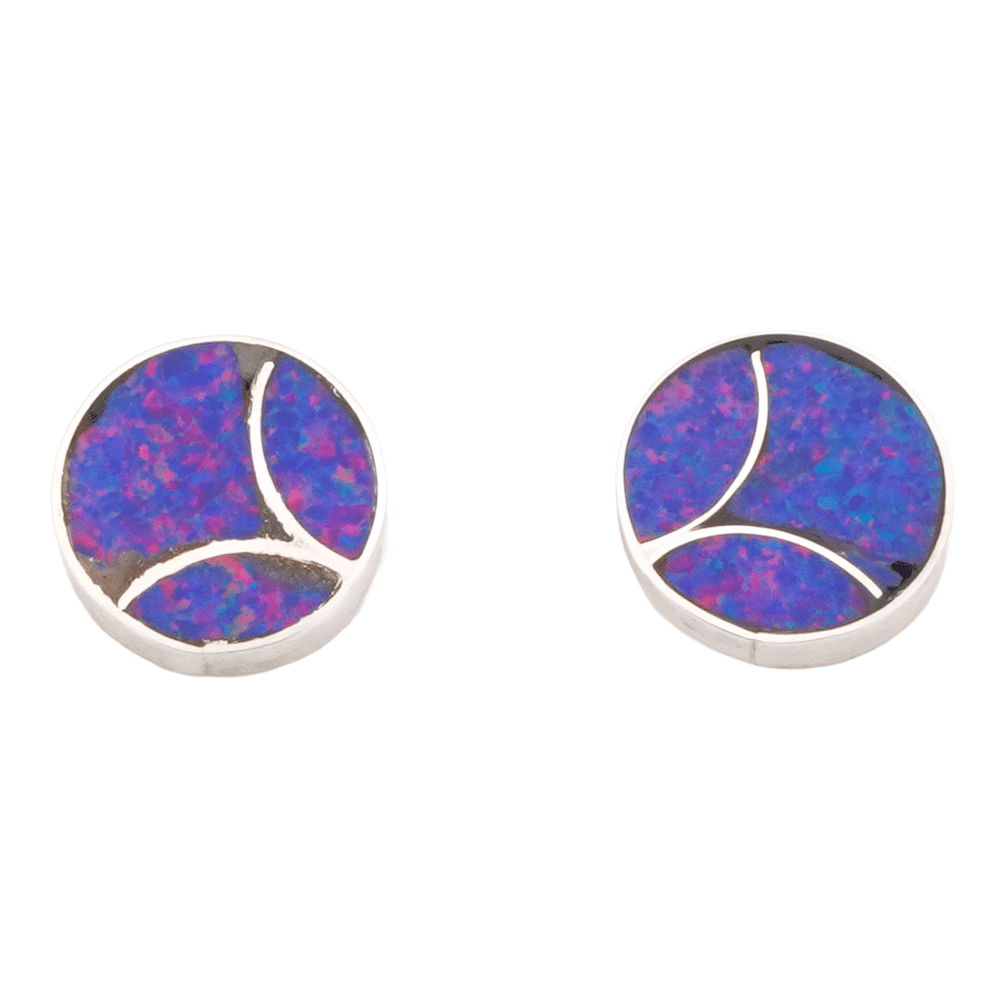 Zuni Opal Inlay Post Earring - Image 4