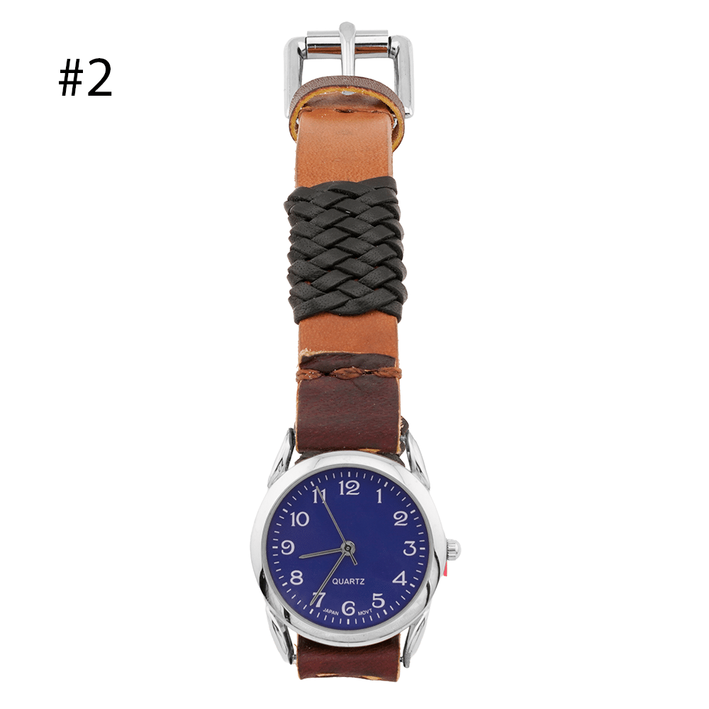 Men's Leather Watch - Image 2