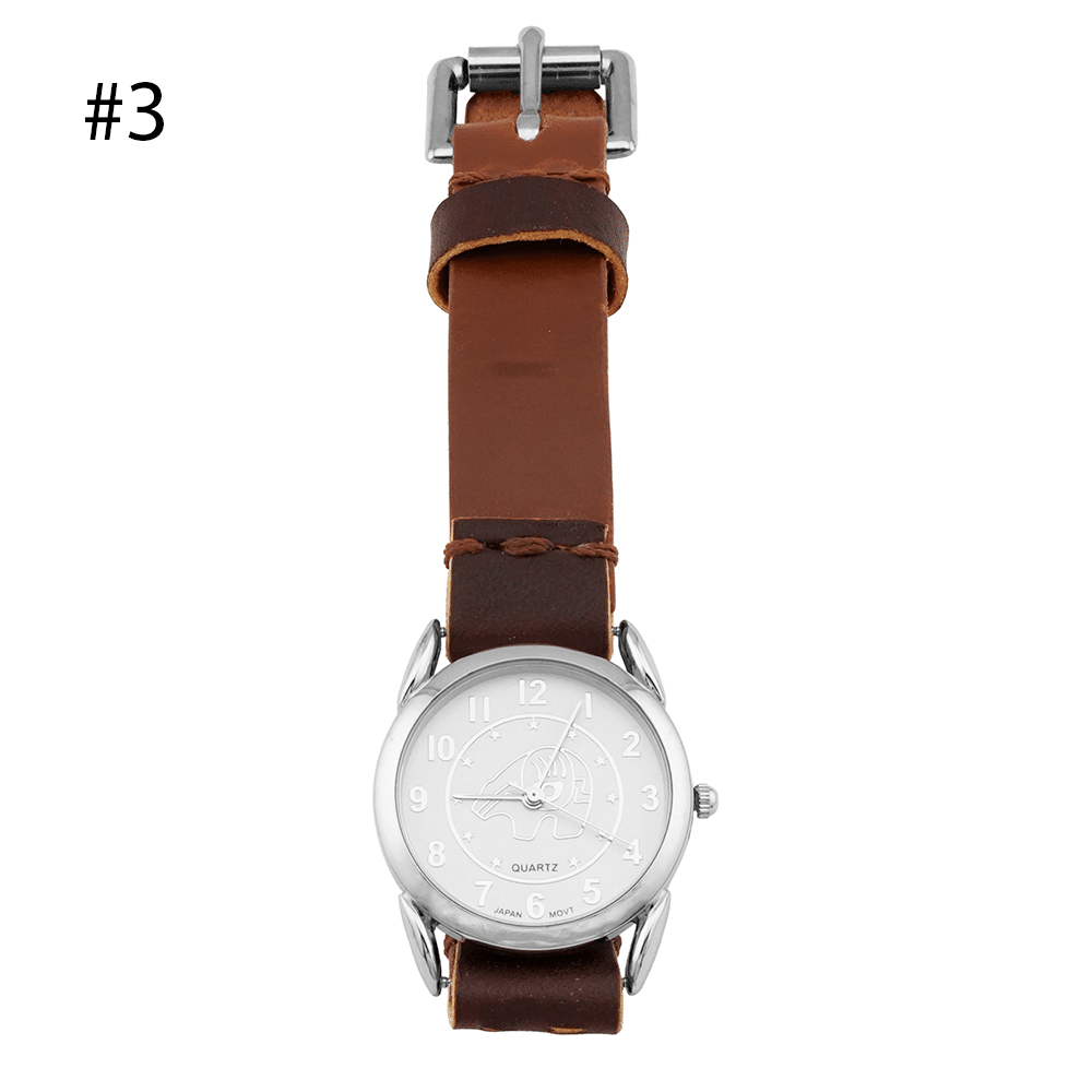 Men's Leather Watch - Image 3